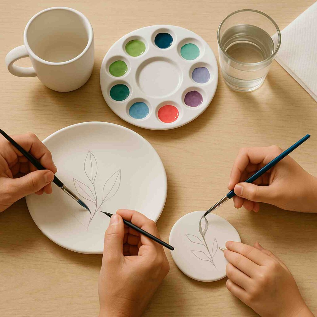 creative painting activities health wellness Burnaby, BC Art Spots and Pottery Painting creative painting activities health wellness