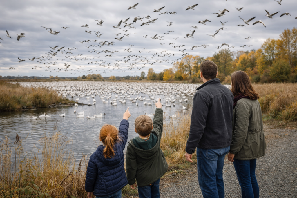 family watching birds at lake health wellness Burnaby BC Fall Fun: Family Activities family-watching-birds-at-lake-health-wellness