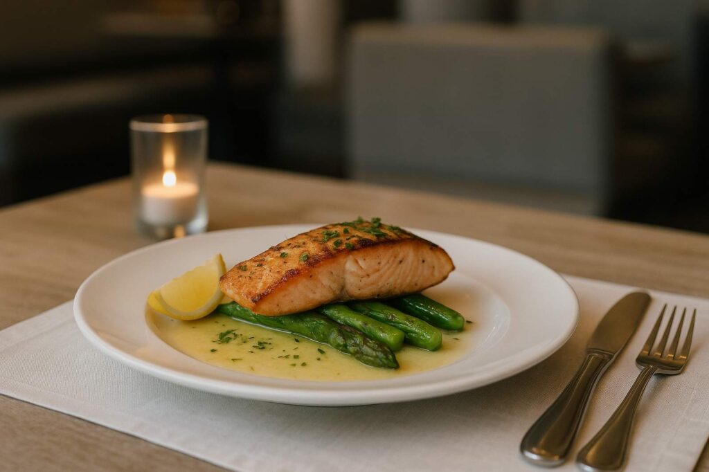 grilled salmon with asparagus and lemon local experiences A Burnaby Neighbourhood Food Tour grilled salmon with asparagus and lemon local experiences