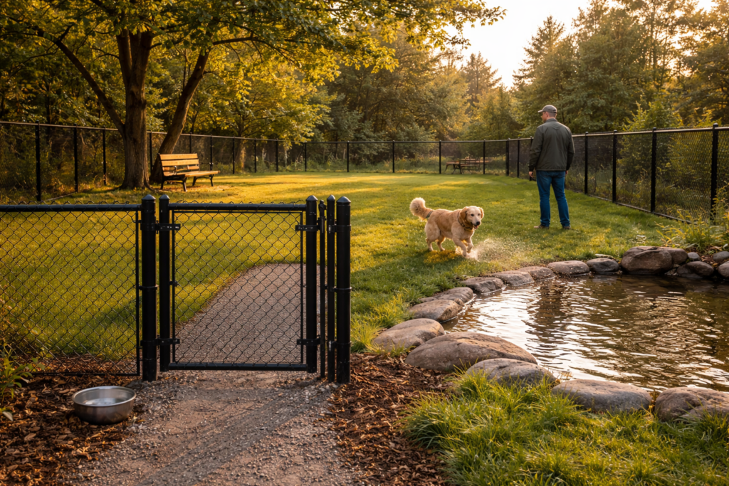 local business directory dog park with man and golden retriever Burnaby Dog Parks & Pet Services local-business-directory-dog-park-with-man-and-golden-retriever
