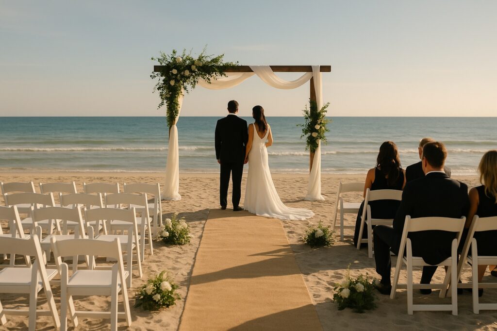 beach wedding ceremony local 2023 forever together