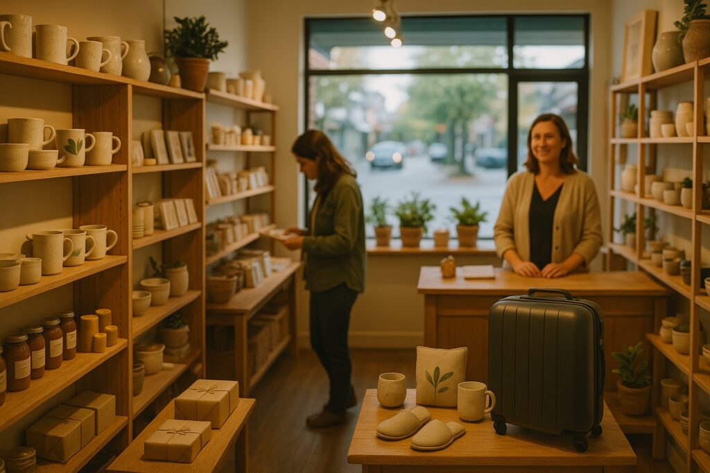 local shop interior with customers and honey products Burnaby, BC Gift Shops: Where to Find Thoughtful Presents