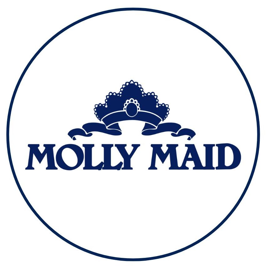 Molly Maid Burnaby cleaning service logo with decorative crown emblem