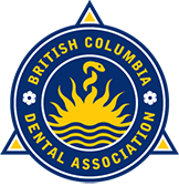 British Columbia Dental Association logo featuring a sun rising over water with stars