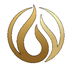 Lux Plumbing & Drainage logo featuring a stylized flame design in gold and brown tones