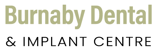 Burnaby Dental & Implant Centre logo featuring green and black text