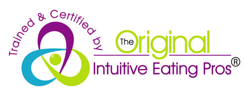Trained & Certified by The Original Intuitive Eating Pros logo in Burnaby