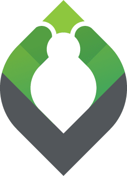 All Green Pest Control Burnaby logo featuring a green leaf design with a white droplet in the center