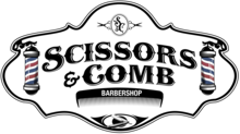 Scissors and Comb Barbershop logo