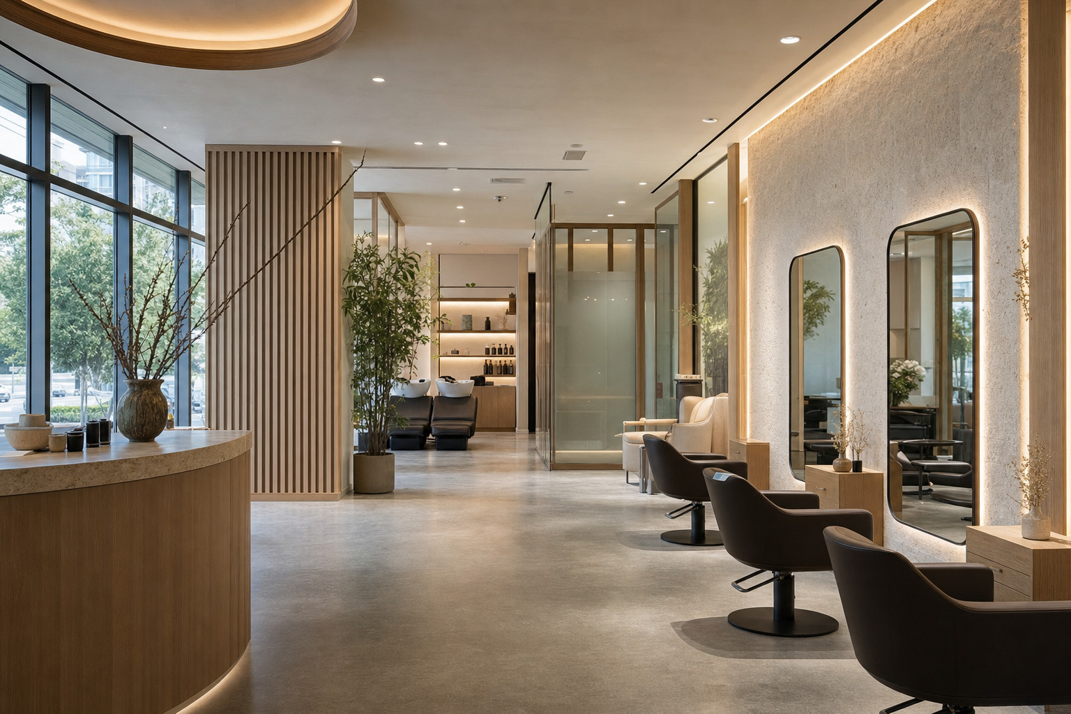 shop2 1 Top Hair Salons in Burnaby Air Nova Hair Salon with minimalist Asian-influenced design on Lougheed Highway