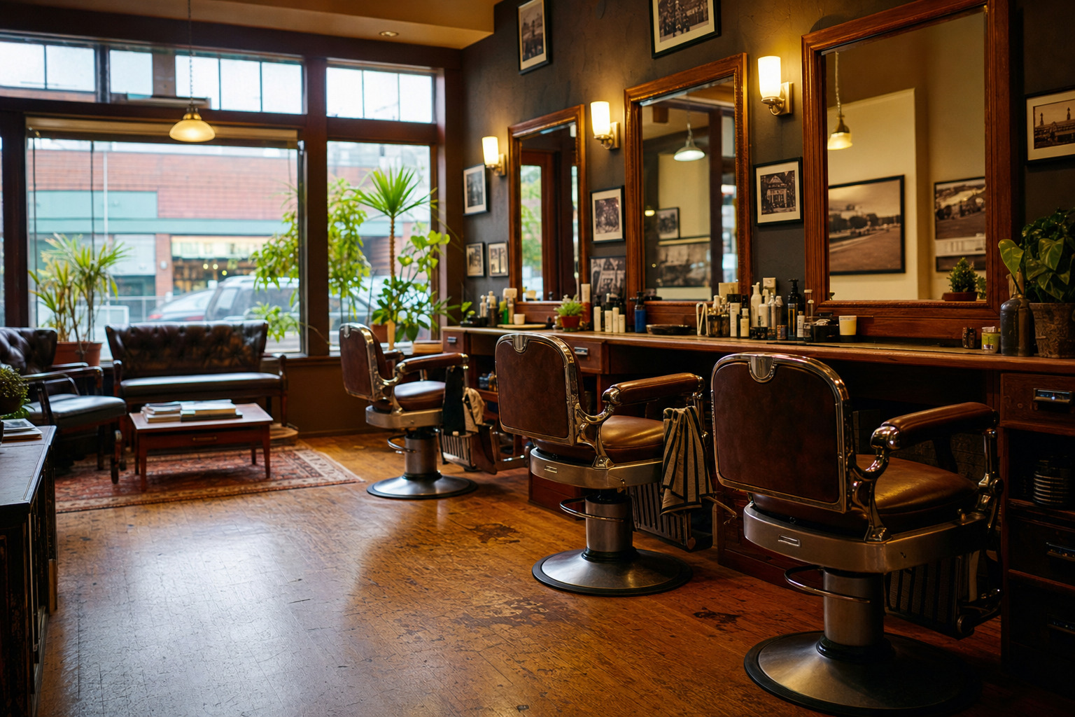 shop4 1 Top Hair Salons in Burnaby Heritage Hairstyling in Burnaby Heights with vintage-inspired chairs and classic mirrors