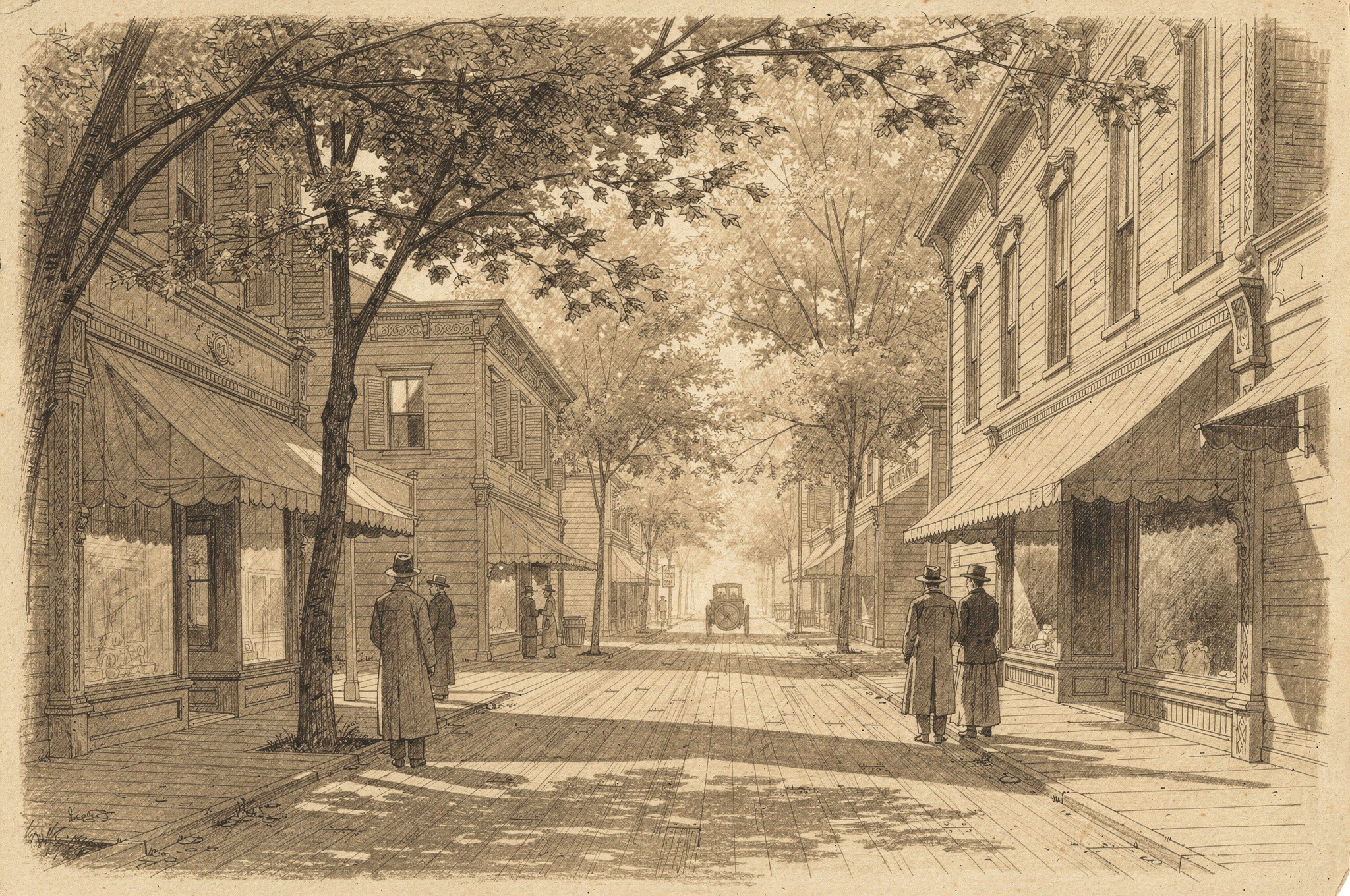 historic main street sketch with community events v2 Historic Burnaby BC: Past & Present Guide historic-main-street-sketch-with-community-events-v2