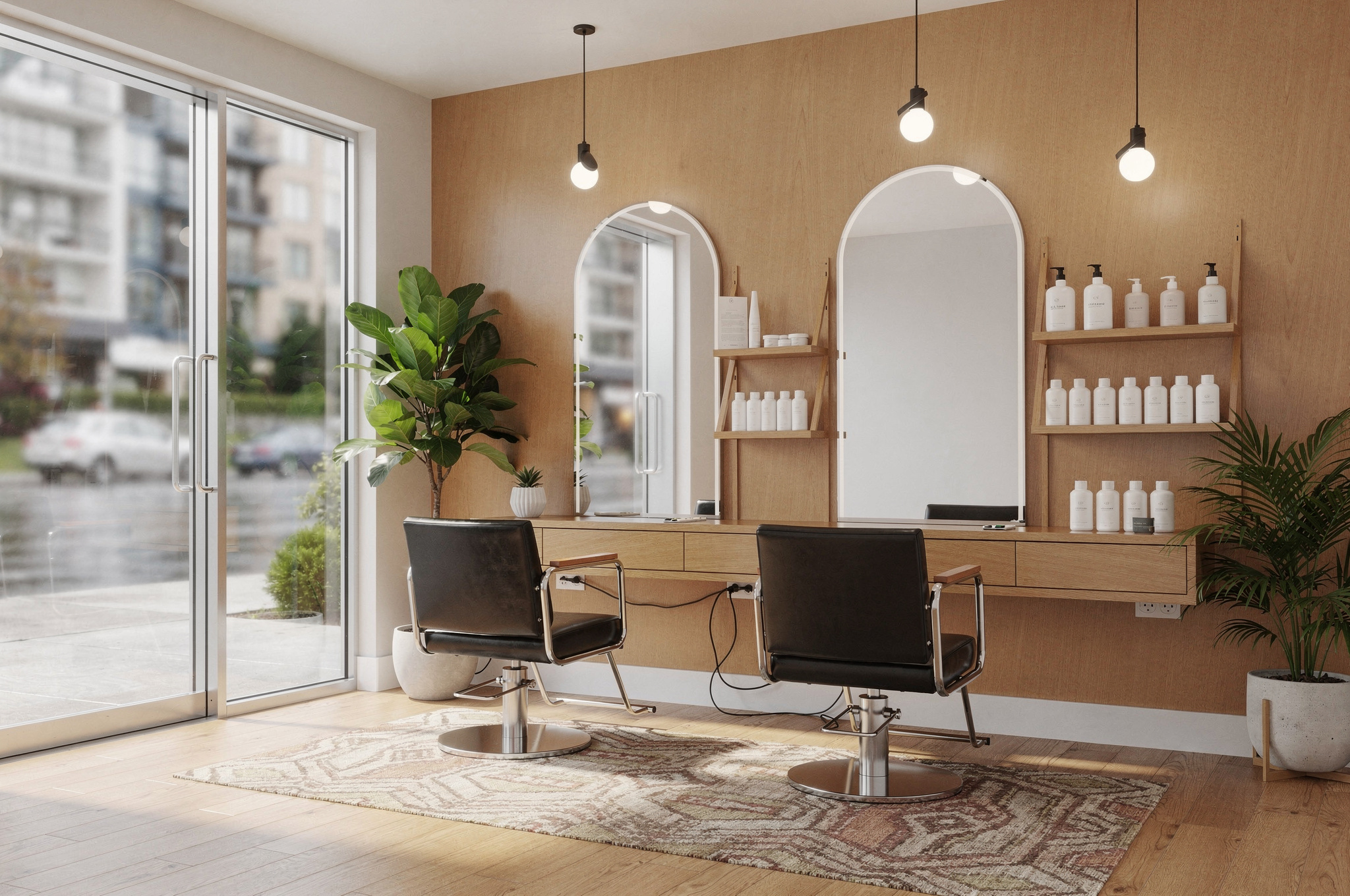 shop5 2 kims styling v2 Top Hair Salons in Burnaby Kim's Styling in the Brentwood area with clean modern interior and private colour rooms