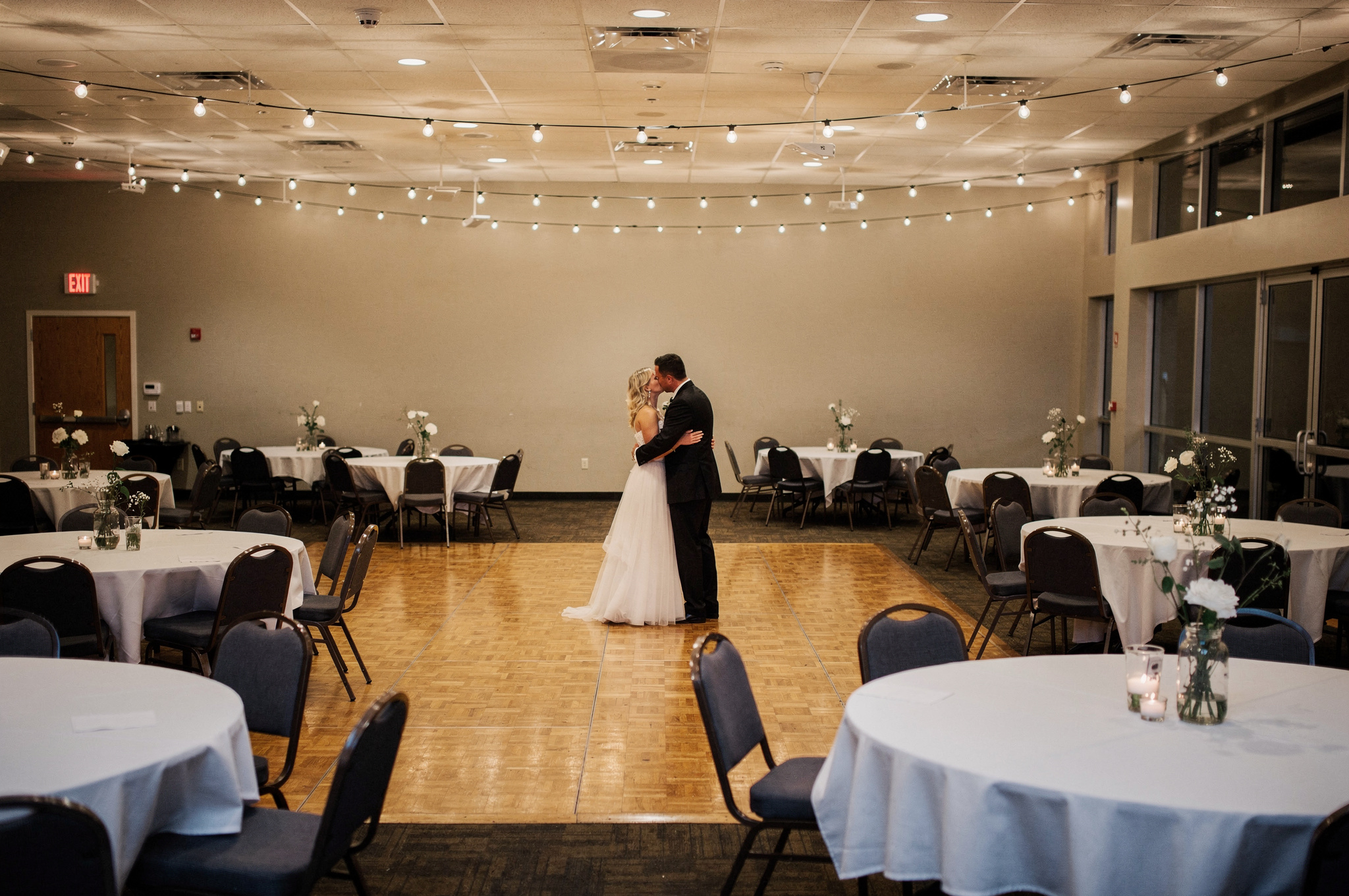 wedding reception at local community centre